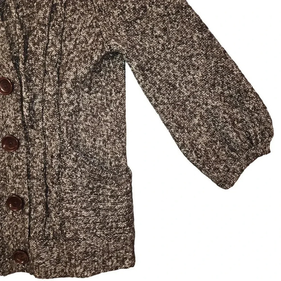 Michael Kors Women Brown Cotton Collared Button Knitted Cardigan Sweater Size M - Picture 8 of 8